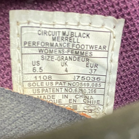 Merrell Circuit Color Block Leather Outdoor Athletic Ballet Flats - Picture 9 of 9